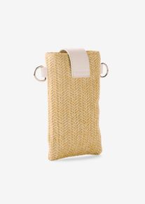 kleine Umhängetasche in Strohoptik in beige, Grösse 18x11 cm, bonprix