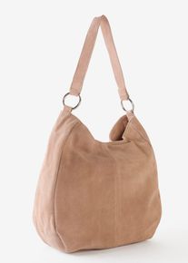 Ledertasche in beige, Grösse 34x38 cm, bonprix
