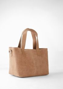 Lederhandtasche in braun, Grösse 23x40 cm, bonprix