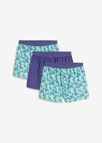 Boxershorts (3er Pack) in grün, Grösse 4 (S), 100% Baumwolle, bonprix