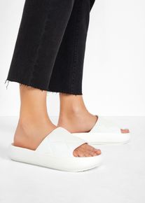 Pantolette in weiss, Grösse 37, bonprix
