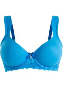Schalen-BH mit gepolsterten Trägern in blau, Grösse 105B, bonprix