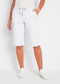 Schlupf-Bermuda mit Bequembund in weiss, Grösse 56, 97% Baumwolle, bonprix
