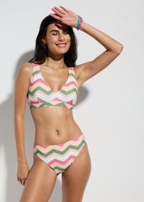 Bustier-Bikini (2-tlg.Set) mit V-Ausschnitt in grün, Grösse 44, bonprix