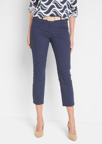 7/8-Stretchhose in blau, Grösse 36, 97% Baumwolle, bonprix