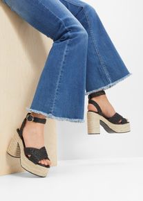 Plateau Sandalette in schwarz, Grösse 42, bonprix
