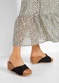 Keil Pantolette in schwarz, Grösse 42, bonprix