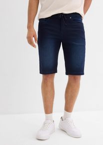 Sweat-Jeans-Bermuda mit Komfortbund Regular Fit (2er Pack) in blau, Gr&ouml;sse 40, bonprix
