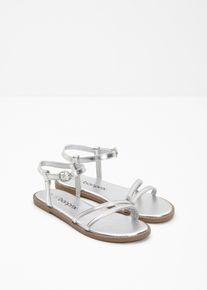 Kinder Riemchensandalen in silber, Gr&ouml;sse 29, bonprix
