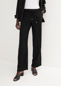 Viskose Schlupfhose in schwarz | Grösse 36 | bonprix