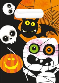 Amscan 8 sacs-cadeaux monstre Halloween