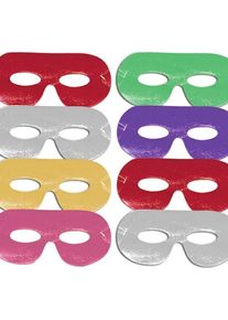 UNIQUE 8 Bunte Augenmasken Carnival