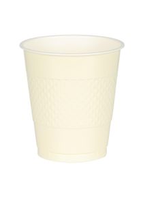 Amscan 10 gobelets en plastique Mila vanille 355ml