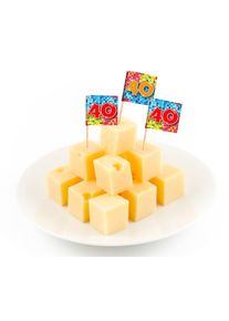 Folat 24 stecchini 40° compleanno 6 cm