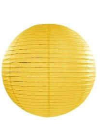 partydeco Paperlamp in miele giallo 25cm