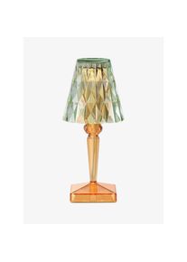Kartell Tischlampe Battery grün gestreift