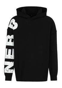 NEBBIA, Hommes Sweat de sport, noir / blanc