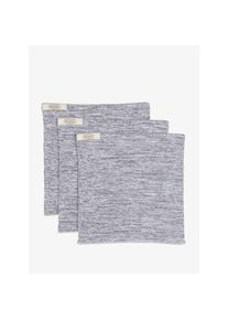 Solwang Lot de 3 lavettes gris fonce