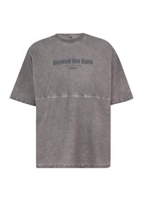 NEBBIA Funktionsshirt 'NO SHORTCUTS 369' Herren, dunkelgrau, Größe M