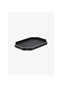 Baccarat Tablett Octogone schwarz