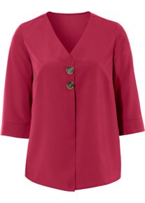 Damen Schlupfbluse dunkelrot