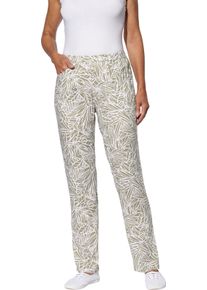 Damen Schlupfhose schlamm-ecru-bedruckt
