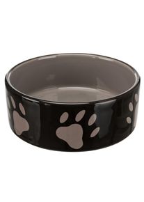 Trixie Keramik Fressnapf mit Pfoten - 800ml, Ø 16 cm für Hunde