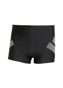 adidas Performance Sportbadeshorts 'Big Bars' Herren Gr&ouml;&szlig;e M grau / schwarz / wei&szlig;