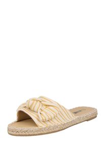 Haily's Hailys Pantolette 'Jola' Damen, gelb / wei&szlig;, Gr&ouml;&szlig;e 37