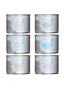 6x 185g Mixpack (6 Sorten) MjAMjAM Nassfutter für Katzen