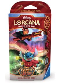 Ravensburger Disney Lorcana: Reign of Jafar - Single-Player Deck Ruby and Steel (Englisch) - Trading Card Games - ab 8 Jahre