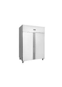Gastronomie Tiefkühlschrank ECO 1200 GN 2/1, 990 Liter Kühlraumvolumen, 6 verstellbare Einlegeböden, Edelstahl | Gefrierschrank Edelstahl | Gewerbe