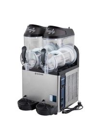 Slush Eis Maschine 2x 12 Liter Edelstahl schwarz | Granita Maschine, Gastronomie-Bedarf