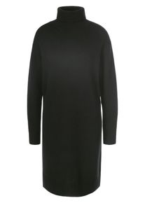 Peter Hahn - Rollkragen-Strickkleid, schwarz, Gr. 46, Schurwolle