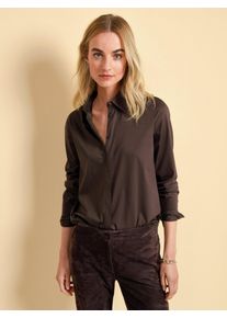 Fadenmeister Berlin - Jersey-Bluse, braun, Gr. 44, Baumwolle