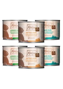 6x 200g Mixpack purer Fleischgenuss MjAMjAM Nassfutter für Katzen