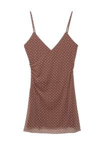 Pull&Bear Pull&Bear Kleid Damen, braun / wei&szlig;, Gr&ouml;&szlig;e 36