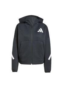 adidas Sportswear Sportsweatjacke 'Z.N.E.' Damen, schwarz / weiß, Größe XL/XXL