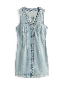 Tommy Jeans Kleid Damen Gr&ouml;&szlig;e 38 blue denim Winterkleid
