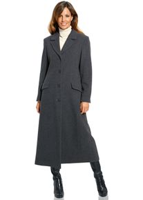 Heine Witt Damen Mantel in Longform, anthrazit, Gr&ouml;&szlig;e 46, 80% Wolle, 20% Polyamid