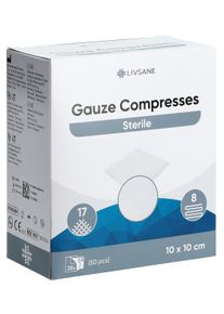 LIVSANE Mullkompresse 10x10cm steril