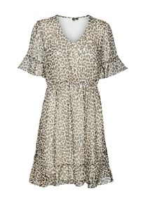 Véro Moda VERO MODA Kleid 'VMSMILLA' Damen, hellbeige / cappuccino / dunkelbraun, Größe 40