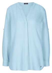 Peter Hahn Basler - Long-Bluse, blau, Gr. 36, Baumwolle