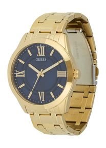 Guess, Hommes Montre à affichage analogique 'ELLIOT', bleu / or