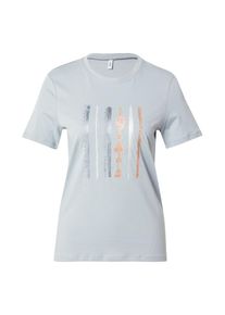 Only, Femmes T-shirt 'ONLKITA', bleu fum&eacute; / or / gris argent&eacute;