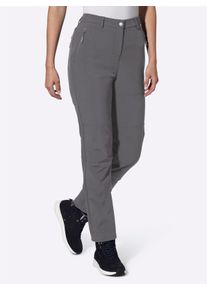 WITT Damen Softshellhose mit Fleece-Innenseite, anthrazit, Größe 40, 94% Polyester, 6% Elasthan