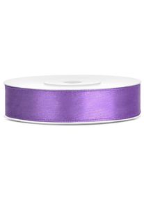 partydeco Ruban satin lilas 25m, largeur 12mm