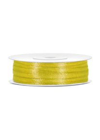 partydeco Nastro regalo in raso giallo lime 3mm