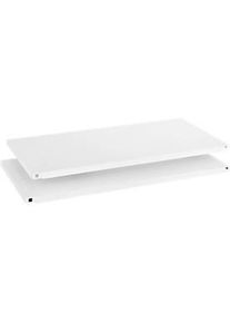 Schäfer Shop Schäfer Shop Select Fachboden MS, 2 Stück, B 800 x T 360 x H 25 mm, Stahl, RAL 7012 Basaltgrau