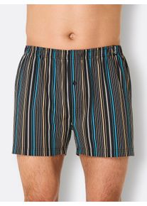 WITT Herren Boxershorts, schwarz-bedruckt, Größe 14, 100% Baumwolle